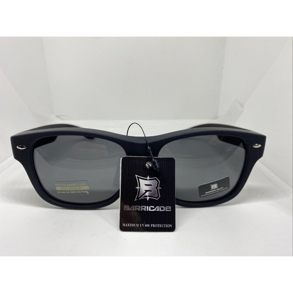 Barricade Cover Over Sunwear Polarized Lens Fits Over Most Glasses Matte Black